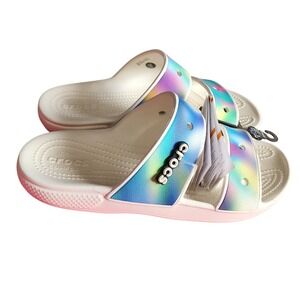 Crocs Classic Sandal Out of This World Tie Dye Multi White Mens 8 Womens 10